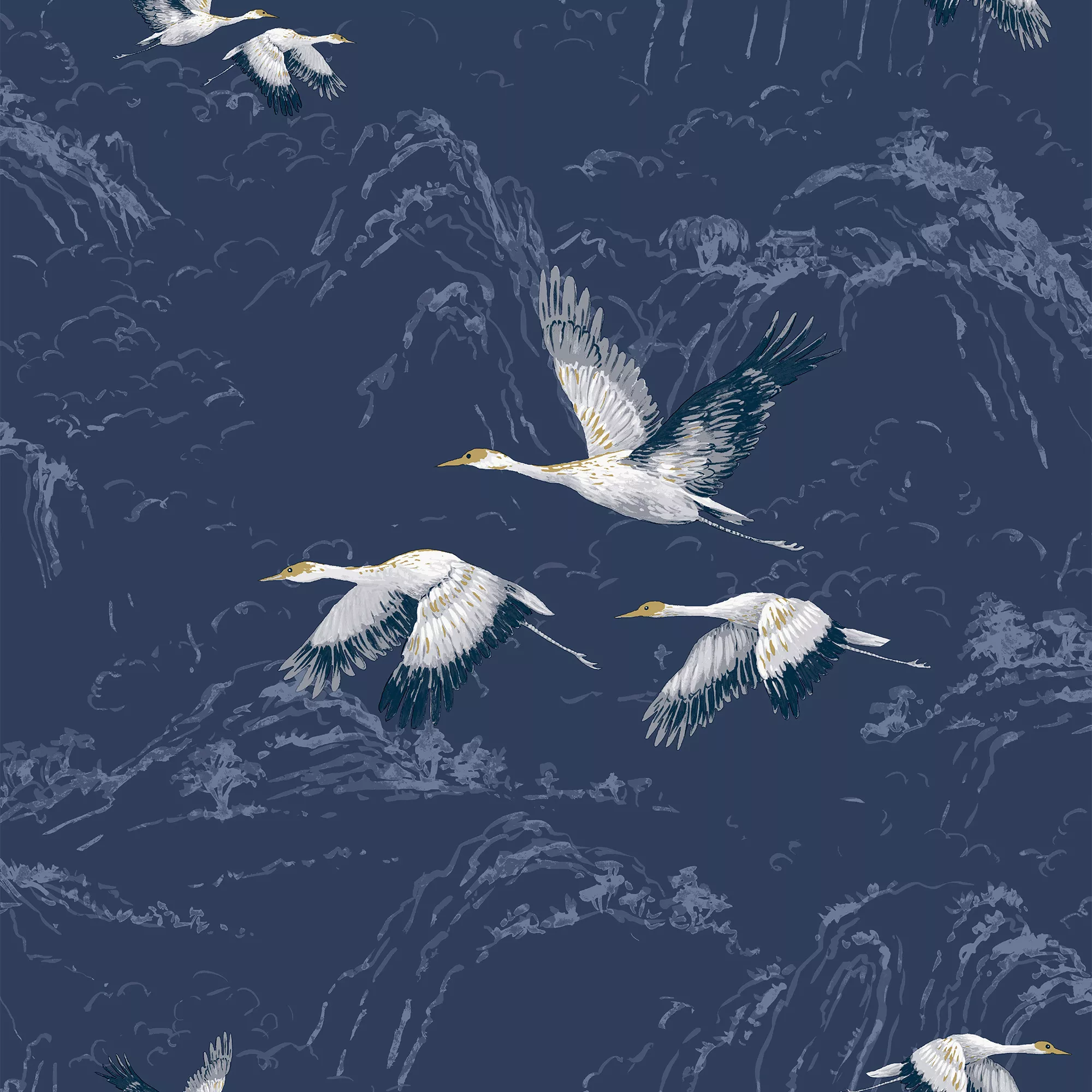 Laura Ashley Animalia Midnight Animal Smooth Wallpaper 3 Laura Ashley Animalia Midnight Animal Smooth Wallpaper