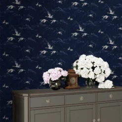 Laura Ashley Animalia Midnight Animal Smooth Wallpaper 11 Laura Ashley Animalia Midnight Animal Smooth Wallpaper -Paint Decoration laura ashley animalia midnight animal smooth wallpaper5011583486384 20i bq