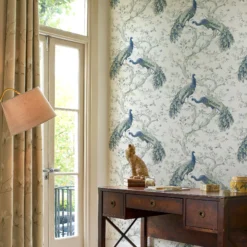 Laura Ashley Belvedere Midnight Peacock Smooth Wallpaper 9 Laura Ashley Belvedere Midnight Peacock Smooth Wallpaper -Paint Decoration laura ashley belvedere midnight peacock smooth wallpaper5011583468359 20i bq