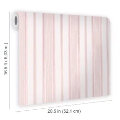 Laura Ashley Heacham Blush Stripe Smooth Wallpaper -Paint Decoration laura ashley heacham blush stripe smooth wallpaper5011583493160 02t bq