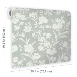 Laura Ashley Rye Sage Floral Smooth Wallpaper -Paint Decoration laura ashley rye sage floral smooth wallpaper5011583546149 02t bq