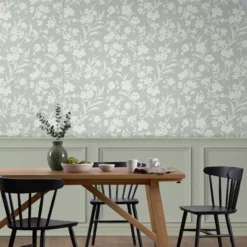 Laura Ashley Rye Sage Floral Smooth Wallpaper -Paint Decoration laura ashley rye sage floral smooth wallpaper5011583546149 20i bq
