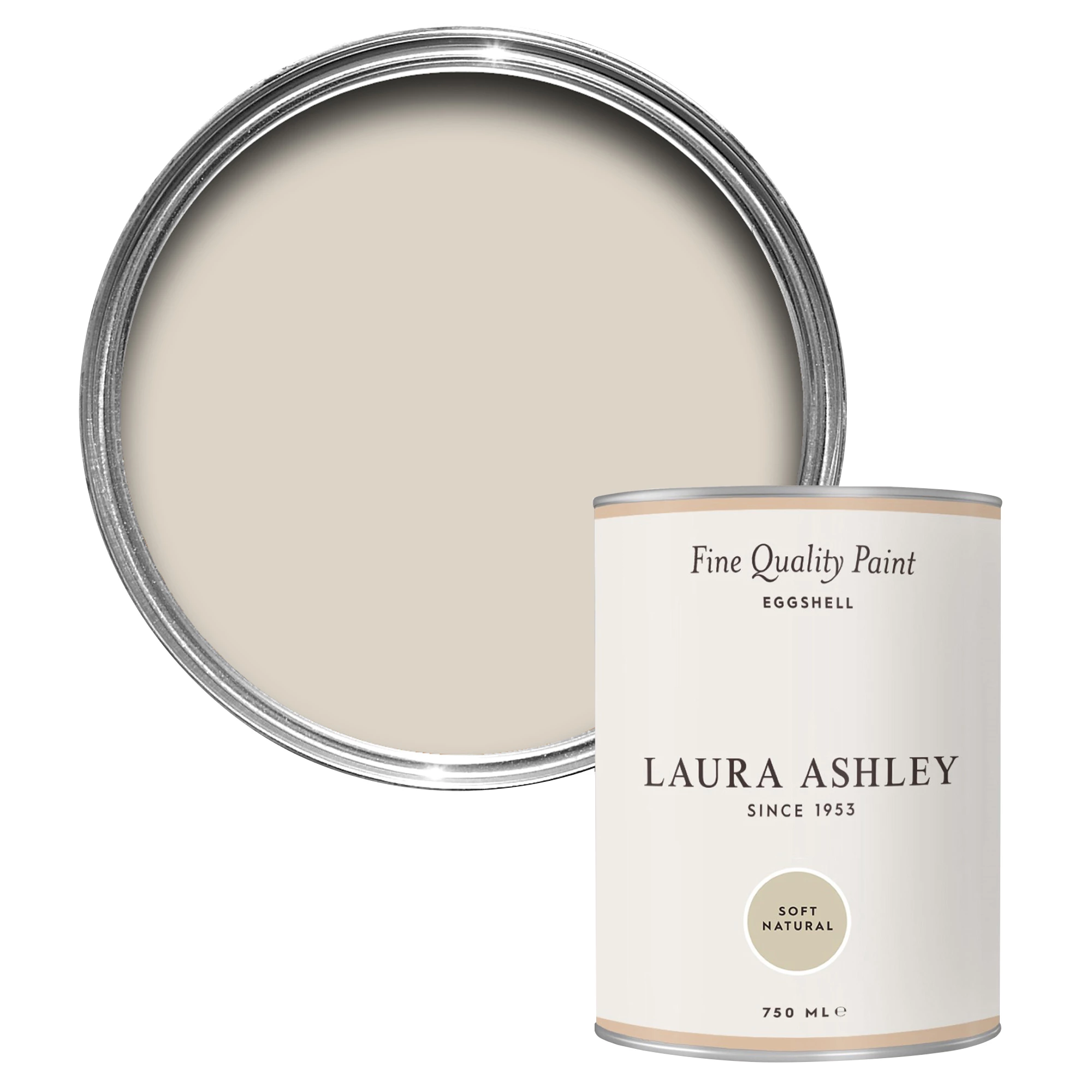 Laura Ashley Soft Natural Eggshell Emulsion Paint, 750ml 3 Laura Ashley Soft Natural Eggshell Emulsion Paint, 750ml