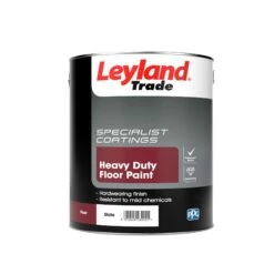 Leyland Trade Heavy Duty Slate Grey Satinwood Floor & Tile Paint, 5L