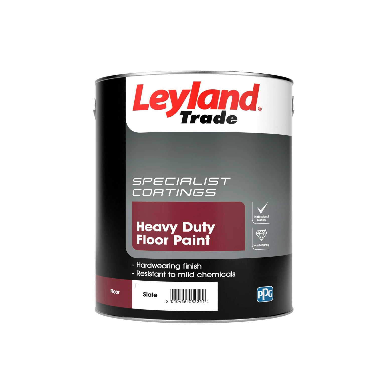 Leyland Trade Heavy Duty Slate Grey Satinwood Floor & Tile Paint, 5L 3 Leyland Trade Heavy Duty Slate Grey Satinwood Floor & Tile Paint, 5L