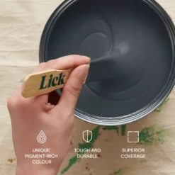 Lick Black 04 Matt Emulsion Paint, 2.5L -Paint Decoration lick black 04 matt emulsion paint 2 5l5060932640465 05i bq