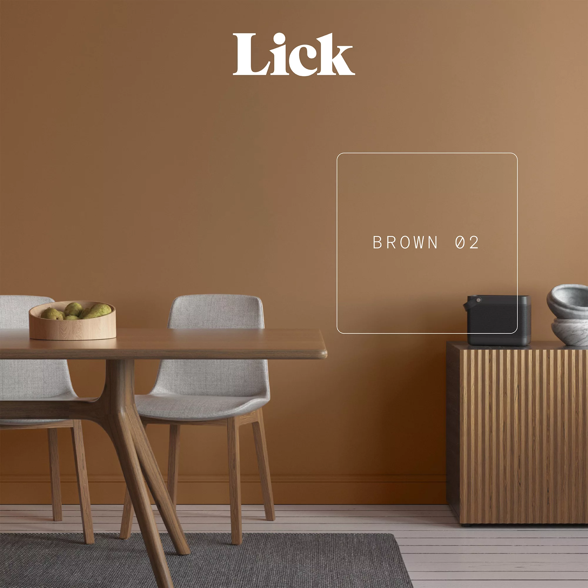 Lick Brown 02 Matt Emulsion Paint, 2.5L 7 Lick Brown 02 Matt Emulsion Paint, 2.5L - Image 5