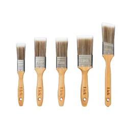 Lick Flagged Tip Paint Brush, Set Of 5