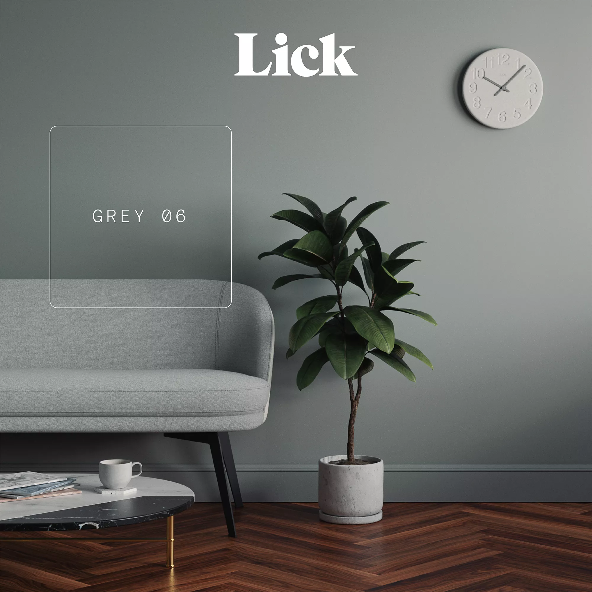 Lick Grey 06 Matt Emulsion Paint, 2.5L 6 Lick Grey 06 Matt Emulsion Paint, 2.5L - Image 4