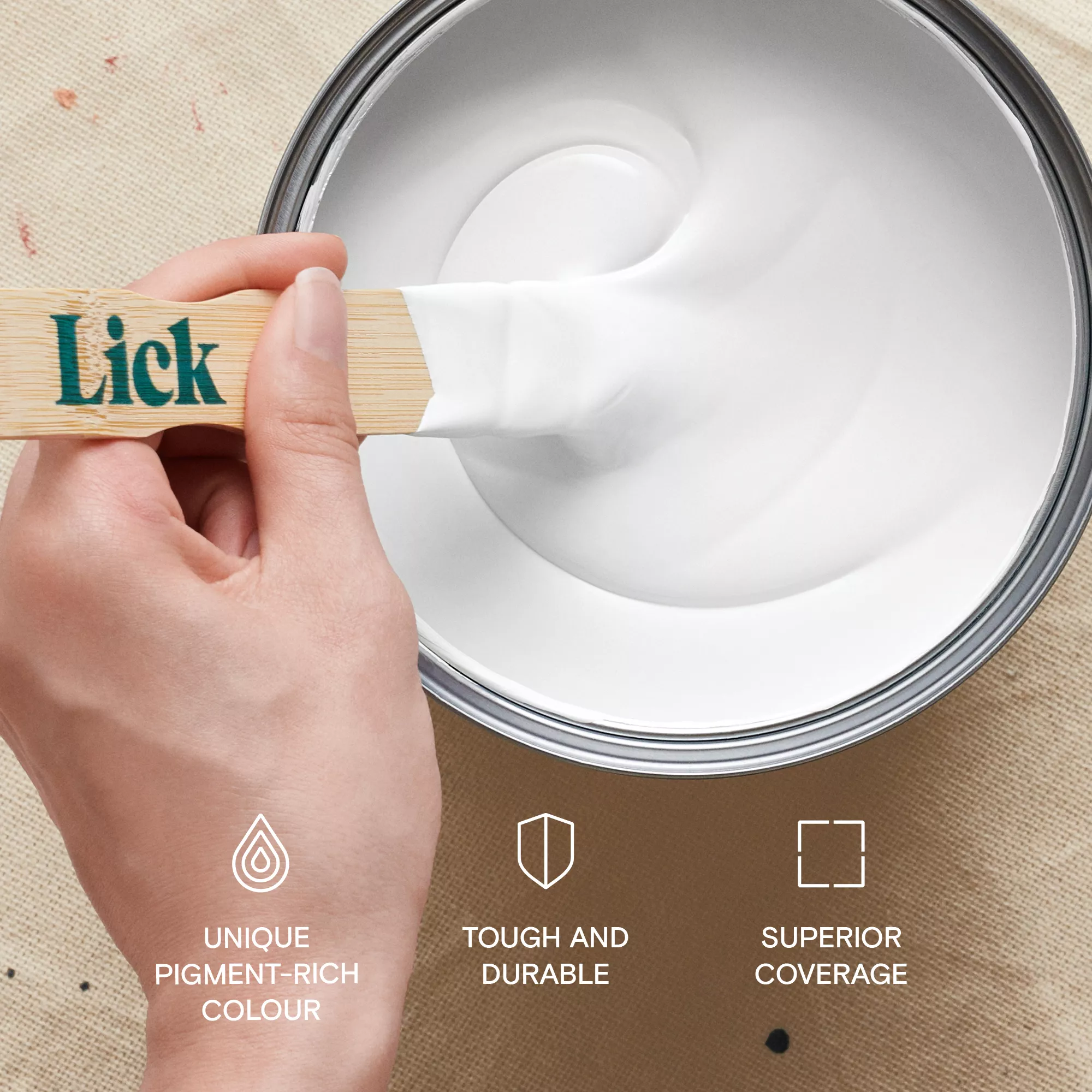 Lick White 07 Eggshell Emulsion Paint, 2.5L 7 Lick White 07 Eggshell Emulsion Paint, 2.5L - Image 5