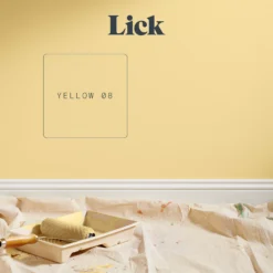 Lick Yellow 08 Matt Emulsion Paint, 2.5L -Paint Decoration lick yellow 08 matt emulsion paint 2 5l5060932644319 06i bq