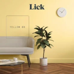 Lick Yellow 08 Matt Emulsion Paint, 2.5L -Paint Decoration lick yellow 08 matt emulsion paint 2 5l5060932644319 07i bq