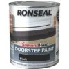 Ronseal Black Satinwood Doorstep Paint, 750ml 1 Ronseal Black Satinwood Doorstep Paint, 750ml -Paint Decoration ronseal black satinwood doorstep paint 750ml5010214862573 08c bq