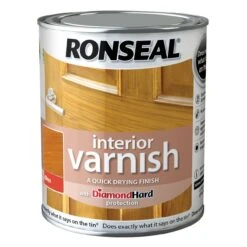 Ronseal Diamond Hard Antique Pine Gloss Wood Varnish, 0.25L