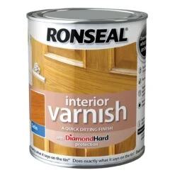 Ronseal Diamond Hard Antique Pine Satin Wood Varnish, 0.75L