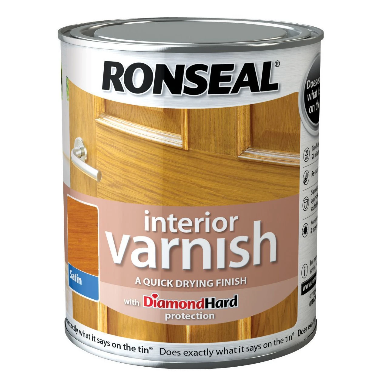 Ronseal Diamond Hard Antique Pine Satin Wood Varnish, 0.75L 3 Ronseal Diamond Hard Antique Pine Satin Wood Varnish, 0.75L