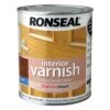 Ronseal Diamond Hard Dark Oak Satin Wood Varnish, 0.75L -Paint Decoration ronseal diamond hard dark oak satin wood varnish 0 75l5010214868384 08c bq