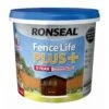 Ronseal Fence Life Plus Dark Oak Matt Fence & Shed Treatment, 5L -Paint Decoration ronseal fence life plus dark oak matt fence shed treatment 5l5010214876235 08c bq