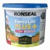 Ronseal Fence Life Plus Forest Green Matt Fence & Shed Treatment, 9L 2 Ronseal Fence Life Plus Forest Green Matt Fence & Shed Treatment, 9L -Paint Decoration ronseal fence life plus forest green matt fence shed treatment 9l5010214876365 08c bq