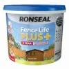 Ronseal Fence Life Plus Harvest Gold Matt Fence & Shed Treatment, 9L -Paint Decoration ronseal fence life plus harvest gold matt fence shed treatment 9l5010214876426 08c bq