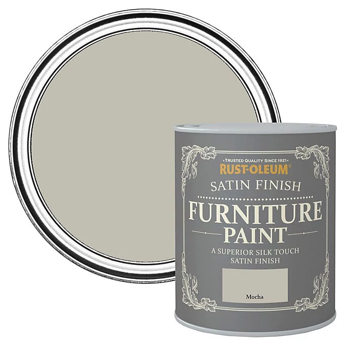 Rust-Oleum Mocha Satinwood Furniture Paint, 750ml 3 Rust-Oleum Mocha Satinwood Furniture Paint, 750ml