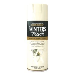 Rust-Oleum Painter's Touch Antique White Gloss Multi-surface Decorative Spray Paint, 400ml -Paint Decoration rust oleum painter s touch antique white gloss multi surface decorative spray paint 400ml5013296950282 08c bq