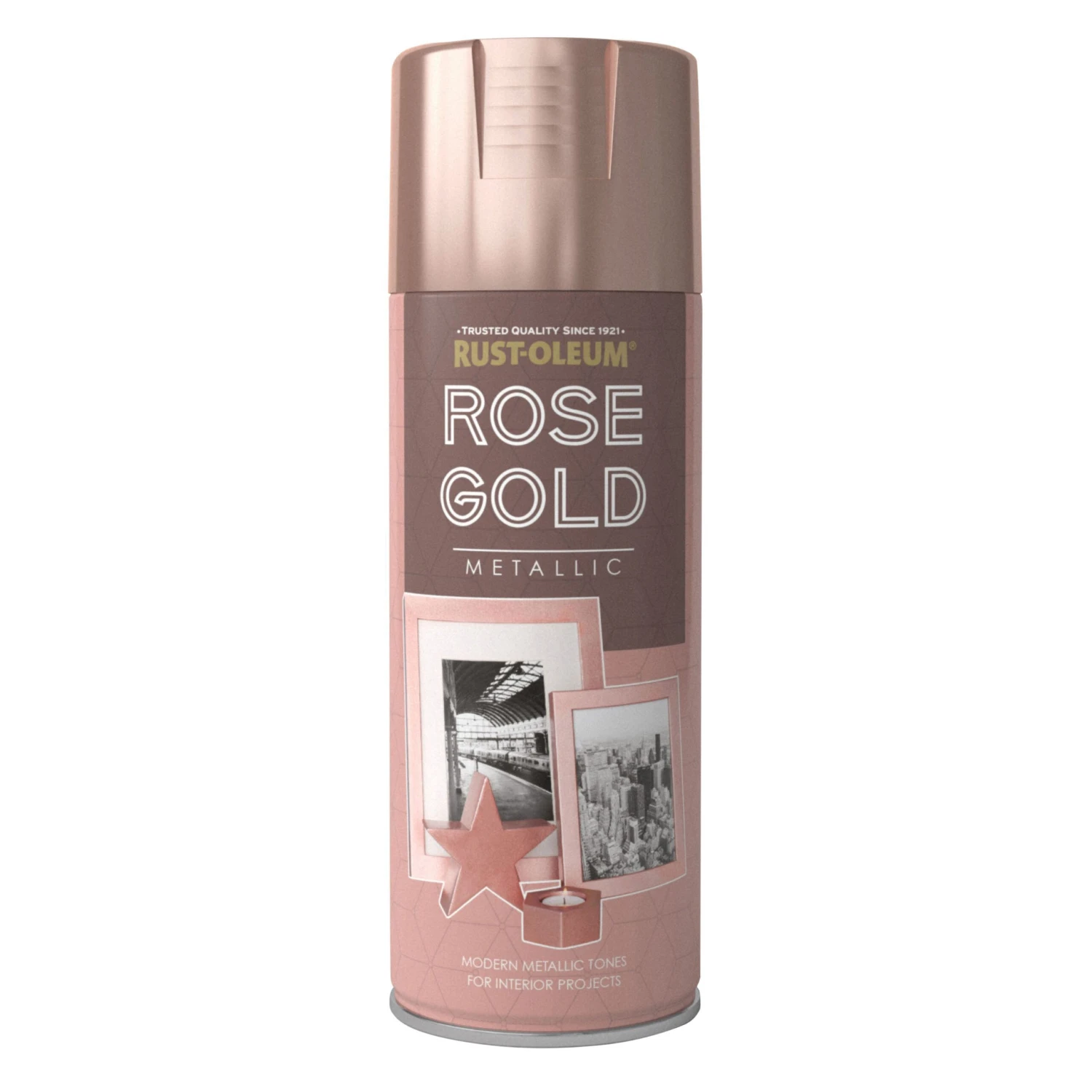 Rust-Oleum Rose Gold Effect Multi-surface Spray Paint, 400ml 4 Rust-Oleum Rose Gold Effect Multi-surface Spray Paint, 400ml - Image 2
