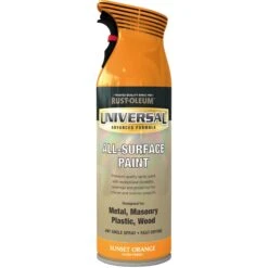 Rust-Oleum Universal Sunset Orange Gloss Multi-surface Spray Paint, 400ml 8 Rust-Oleum Universal Sunset Orange Gloss Multi-surface Spray Paint, 400ml -Paint Decoration rust oleum universal sunset orange gloss multi surface spray paint 400ml5013296951043 08c bq