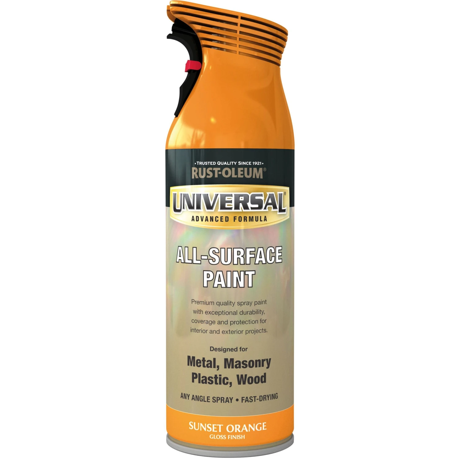 Rust-Oleum Universal Sunset Orange Gloss Multi-surface Spray Paint, 400ml 5 Rust-Oleum Universal Sunset Orange Gloss Multi-surface Spray Paint, 400ml - Image 3