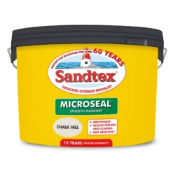 New Release -Paint Decoration sandtex chalk hill matt masonry paint 10l tub5010131504914 01c bq