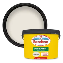 New Release 17 Sandtex Chalk Hill Matt Masonry Paint, 10L Tub