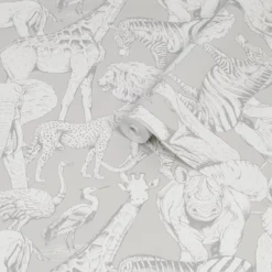 Superfresco Easy Grey Jungle Animals Smooth Wallpaper 15 Superfresco Easy Grey Jungle Animals Smooth Wallpaper -Paint Decoration superfresco easy grey jungle animals smooth wallpaper5011583417067 36c BQ