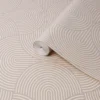 Superfresco Easy Halcyon Beige Geometric Metallic Effect Smooth Wallpaper
