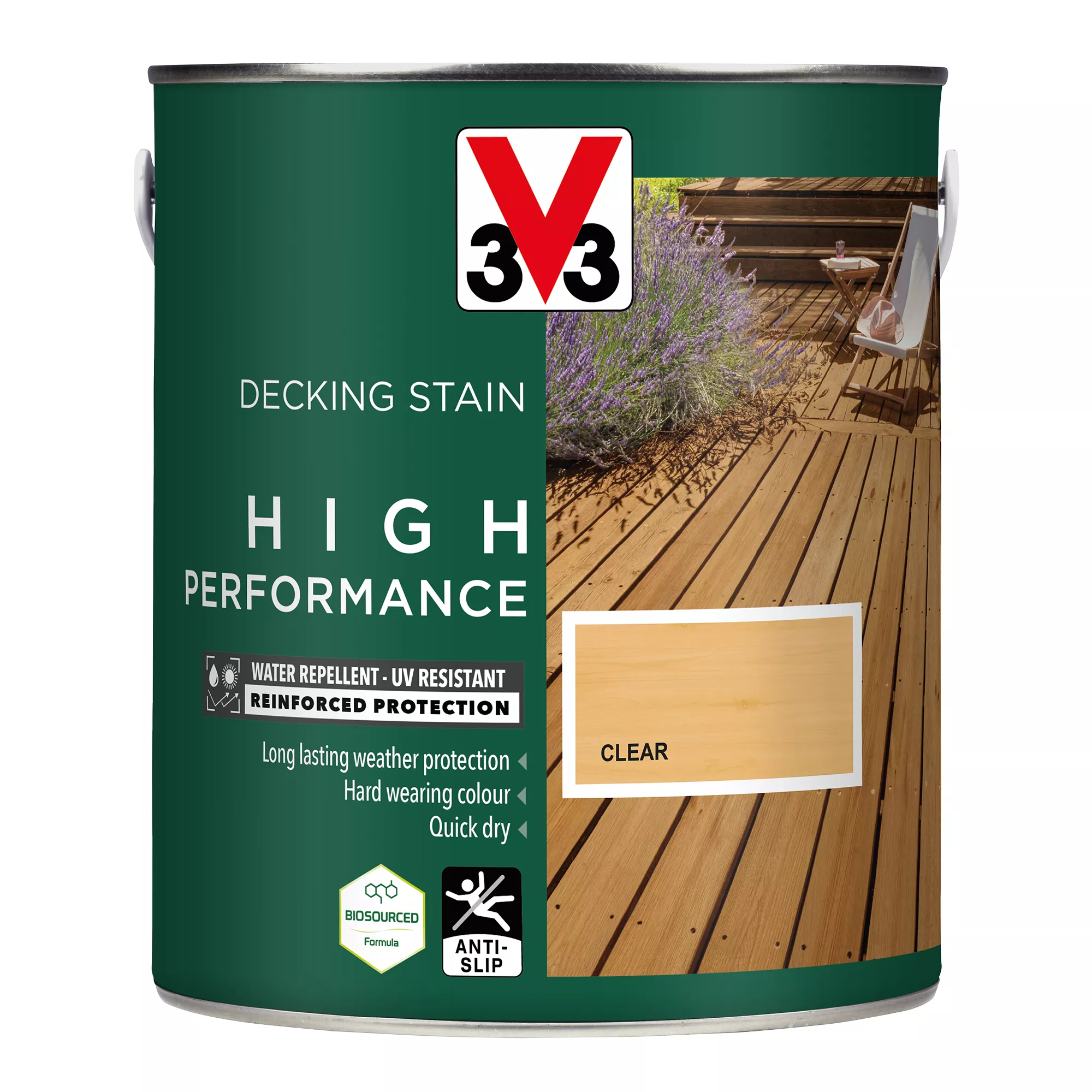 V33 High Performance Clear Satin Quick Dry Decking Stain, 2.5L 4 V33 High Performance Clear Satin Quick Dry Decking Stain, 2.5L - Image 2